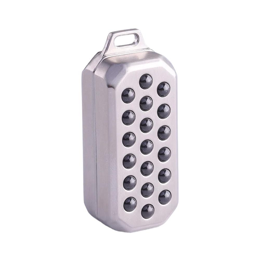 

Toad Mechanical Slider Magnetic Push Card Ball Bearing Pushing Plate Clicker EDC Metal Relieve Stress Relief Toy Antistresse серебряный
