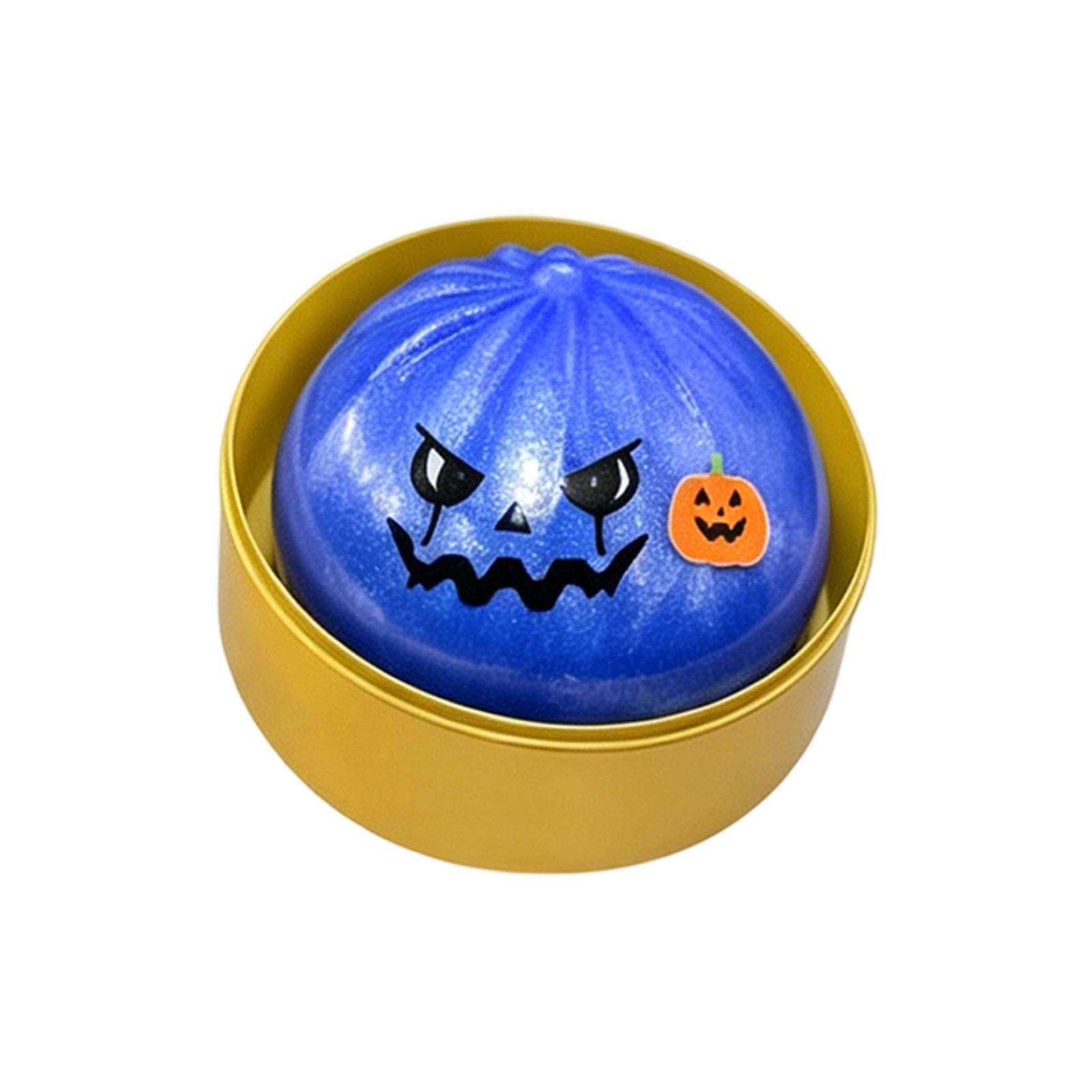 Halloween Bun Toy with Funny Scary Face - Stress Toy for Kids and Adults, No Glitter One Size