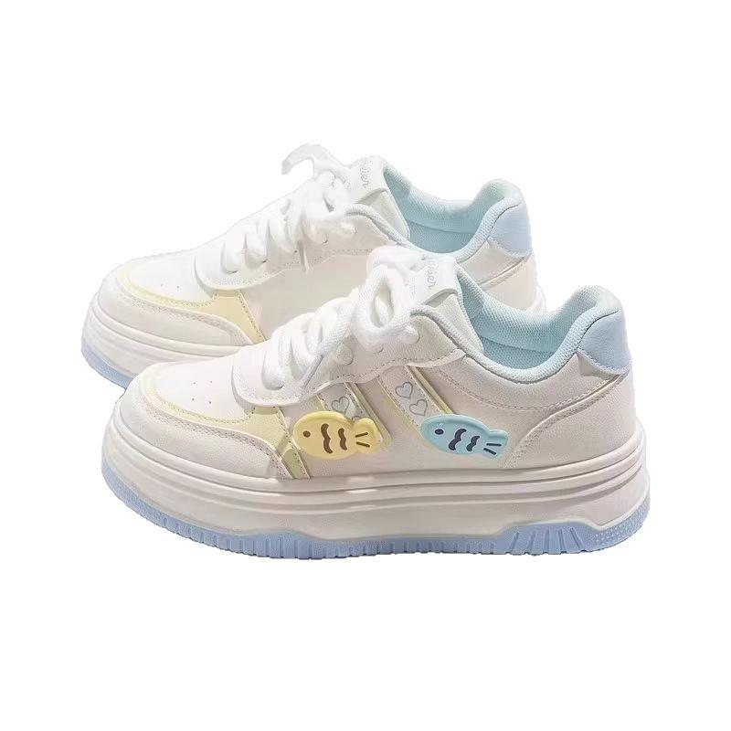 Girls' white sneakers, new summer style, breathable mesh, children's athletic shoes, casual sneakers for girls and students