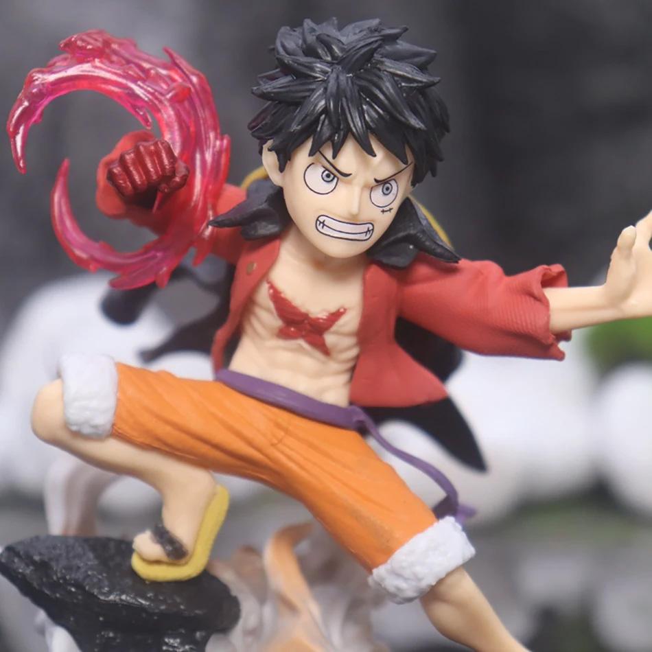 10cm One Piece Monkey D. Luffy Luffy Figures Battle Style Action Figures Anime Collection PVC Model Doll Toys Kid Birthday Gifts