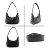 Shoulder Purse for Women, Cute Y2k Aesthetic Studded Purse Small PU Spicy Vintage Star Handbag Purse Punk Trendy Ladies Purse