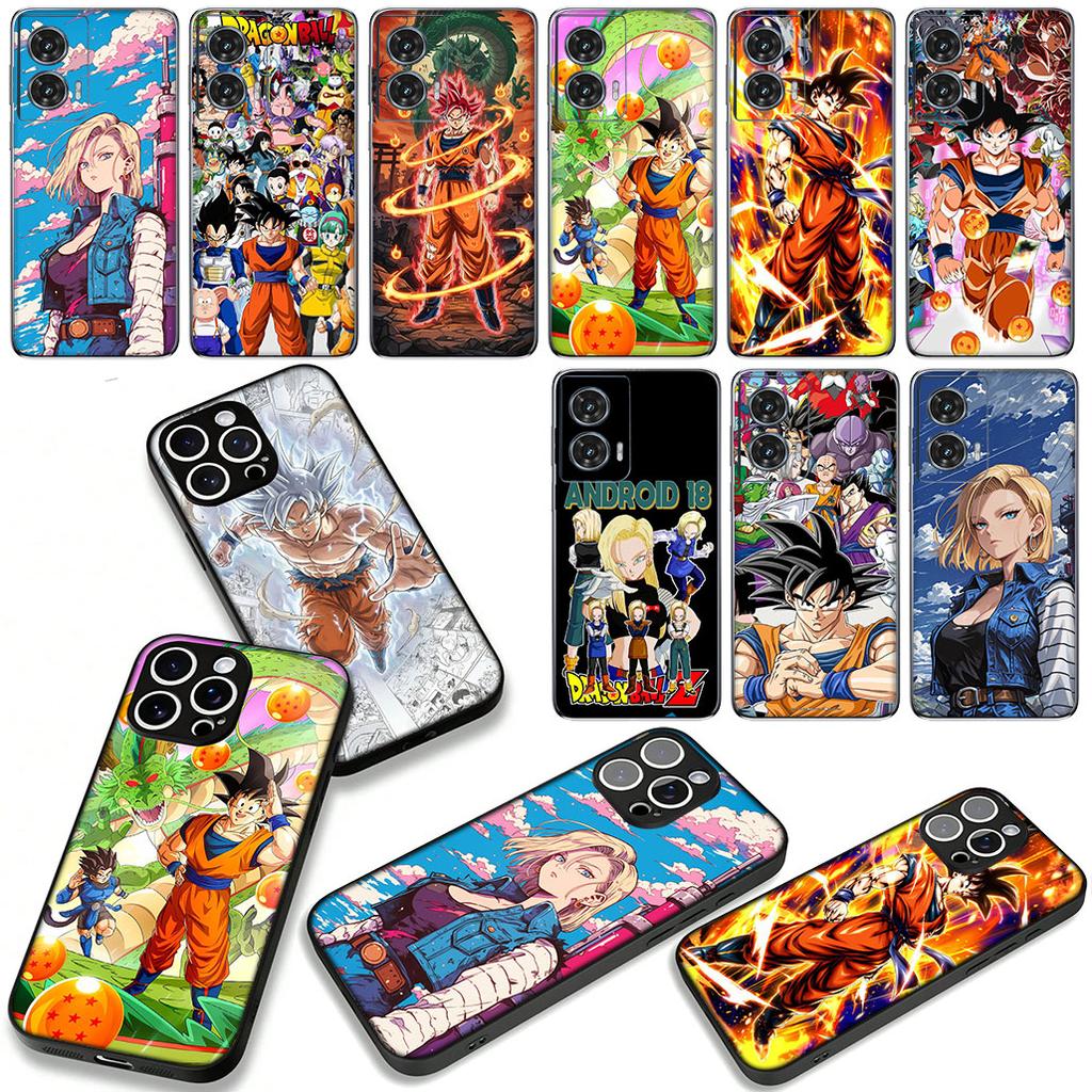 Phone Cover for Xiaomi Redmi Note 14 12 13 ProPlus A3 Pro Plus 12C 13C 14C 5G Case Dragon Gokus Ball Android 18 Casing