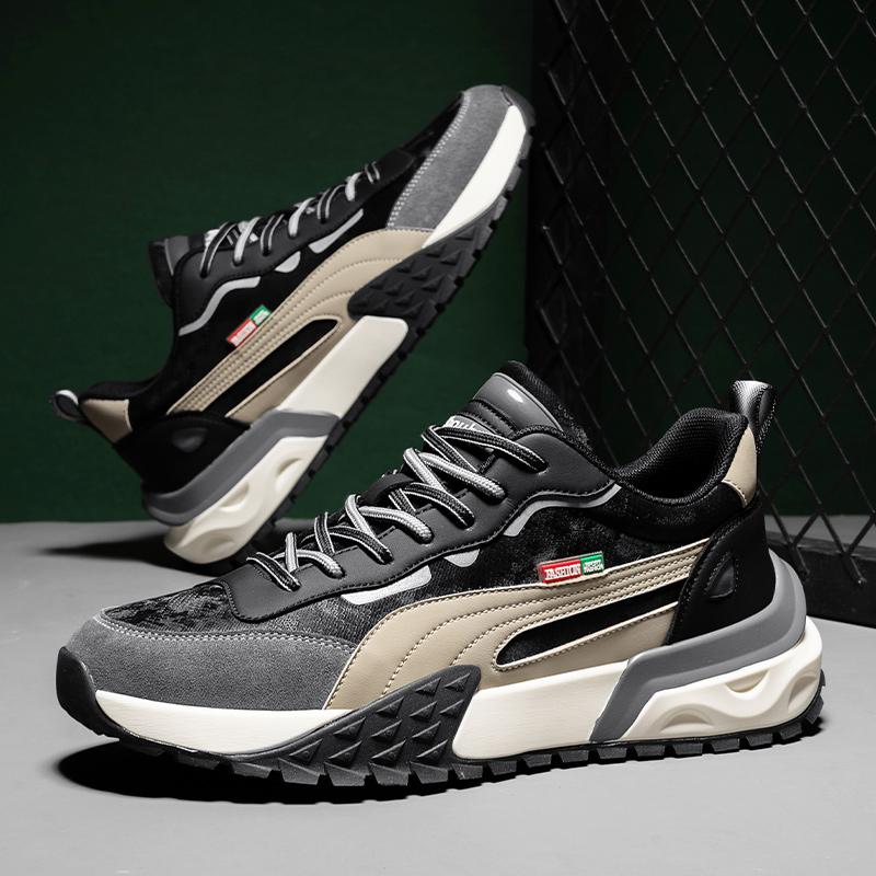 Winter Men's Shoes Fur Warm Casual Shoes Luxury Platform Shoes Light Anti-slip Sports Shoes Comfortable Outdoor Trainer Race Run