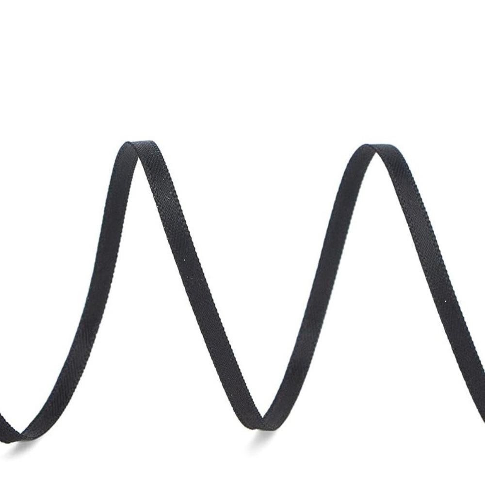 Multi-purpose 50Yards/Roll Thin Ribbon 3MM Double-Sided Balloon Ribbon Solid Color Flower Packaging Ribbon Gift Wrapping