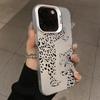 Phone Case for iPhone 15 13 14 Pro Max 11 12 Pro Mini X XR XS 7 8 Plus SE2 Fashion Pink Leopard Electroplate Hard Matte Cover