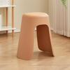 Modern Home Plastic Dining Chair Commercial Thickened Plastic Stool Soft Seat Restaurant Simple Chair