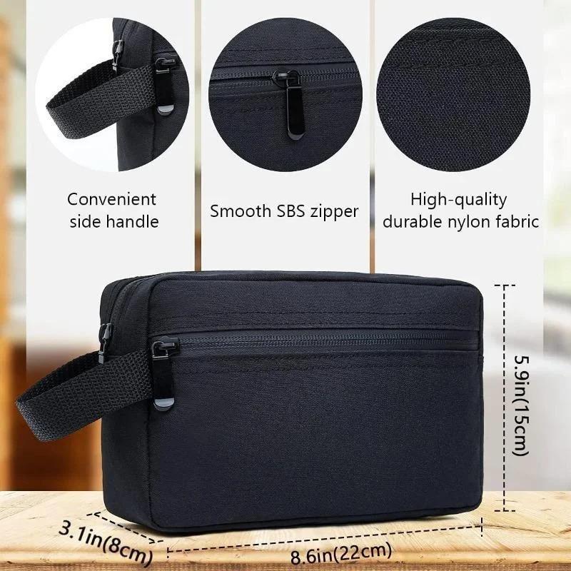 Portable Travel Portable Double-layer Waterproof Wash Bag Makeup Bag Makeup Brush Storage Bag Large Capacity Beauty Storage Bags
