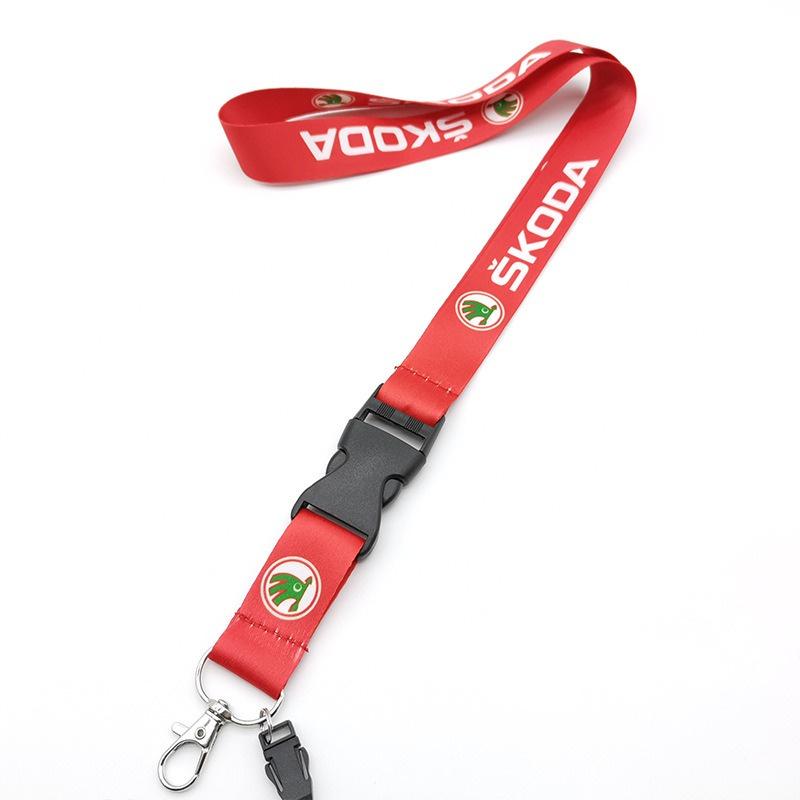 ZPMG6 1PCS Neck Straps Lanyard Key Cell Phone Work ID Card Hanging Rope For Skoda Octavia A5 A7 RS Fabia Superb Rapid Kodiaq Karoq