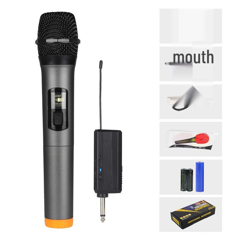 Dual Wireless Handheld Microphone & Trolley Speaker for Live Broadcasts and Home Karaoke