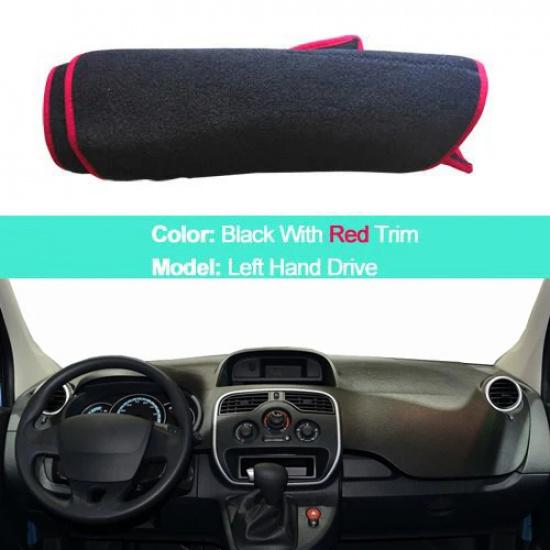 2 Layers Car Inner Dashboard Cover Dash Mat Carpet Sun Shade Board DashMat For Renault Kangoo 2010 -  Automobile Pad Anti-UV