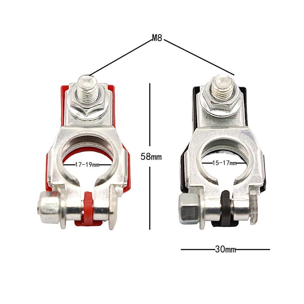 2 Pcs Automotive Battery Terminal Wire Cable Clamp Quick Release Connector For Car Caravan Boat Accessories 12V 24V