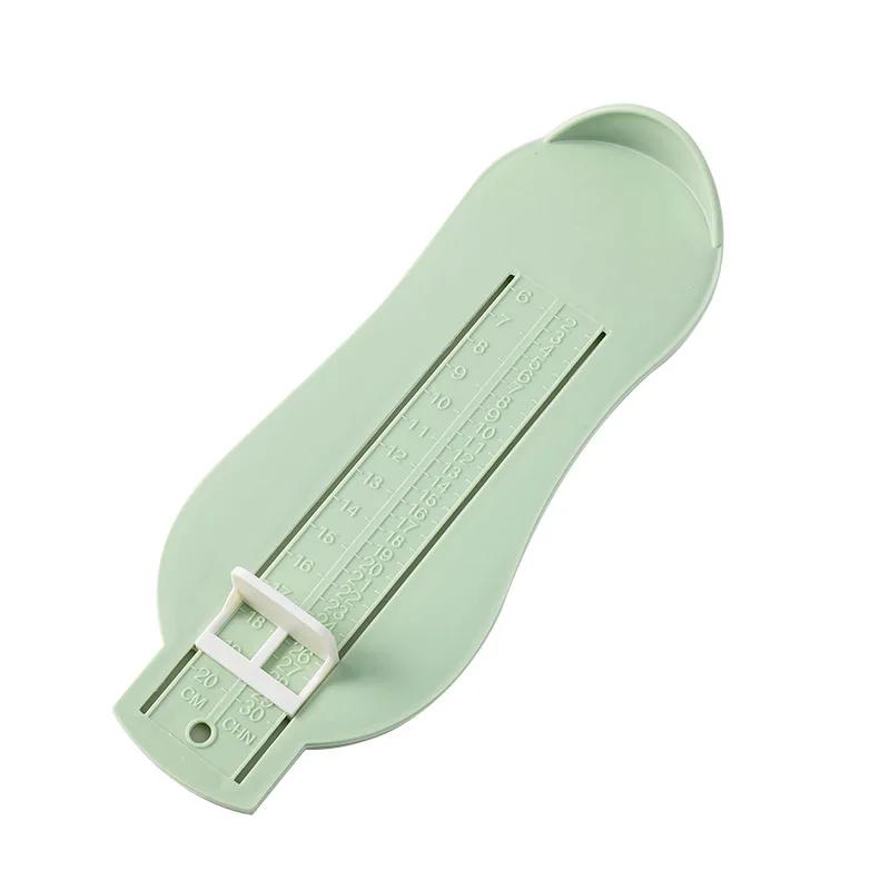 1 pièce Règle pour pieds de bébé Appareil de mesure de la longueur du pied des enfants Calculateur de pointure pour enfants Jauge d'ajustement pour chaussures de bébé et d'enfant Pour une utilisation pratique vert