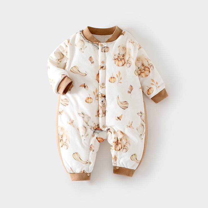 

Новорожденный Стеганый Ромпер - Уютный Зимний Комбинезон для Ползания 66cm (8-12 lbs)