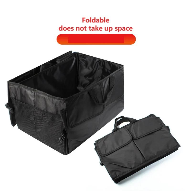 Car Backup Storage Box, Folding Large Car Cargo Box Camping Car Storage Box Multi functional Folding Organizing Box