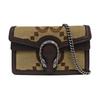 [Gebraucht] Dionysus Super Double G Monogramm Canvas und Lederbesatz Klapptasche - Sehr gut #U3NEX5