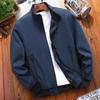 Spring/Autumn  Men's Solid Color Stand Collar Jacket, Large Size Casual Wear