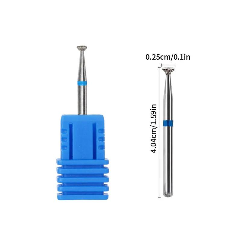1PCS Diamond Cutter Manicure Nail Drill Bits Electric Nail Files White Grinding Bits Mills Cutter Nail Art Tools Accessories