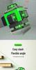 High-Precision 12-Line Green Laser Level with Auto-Leveling for Outdoor Use
