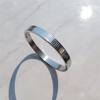 [Noblen] Surgical Steel Patterned Silver Bangle Men's Bracelet (8763944)