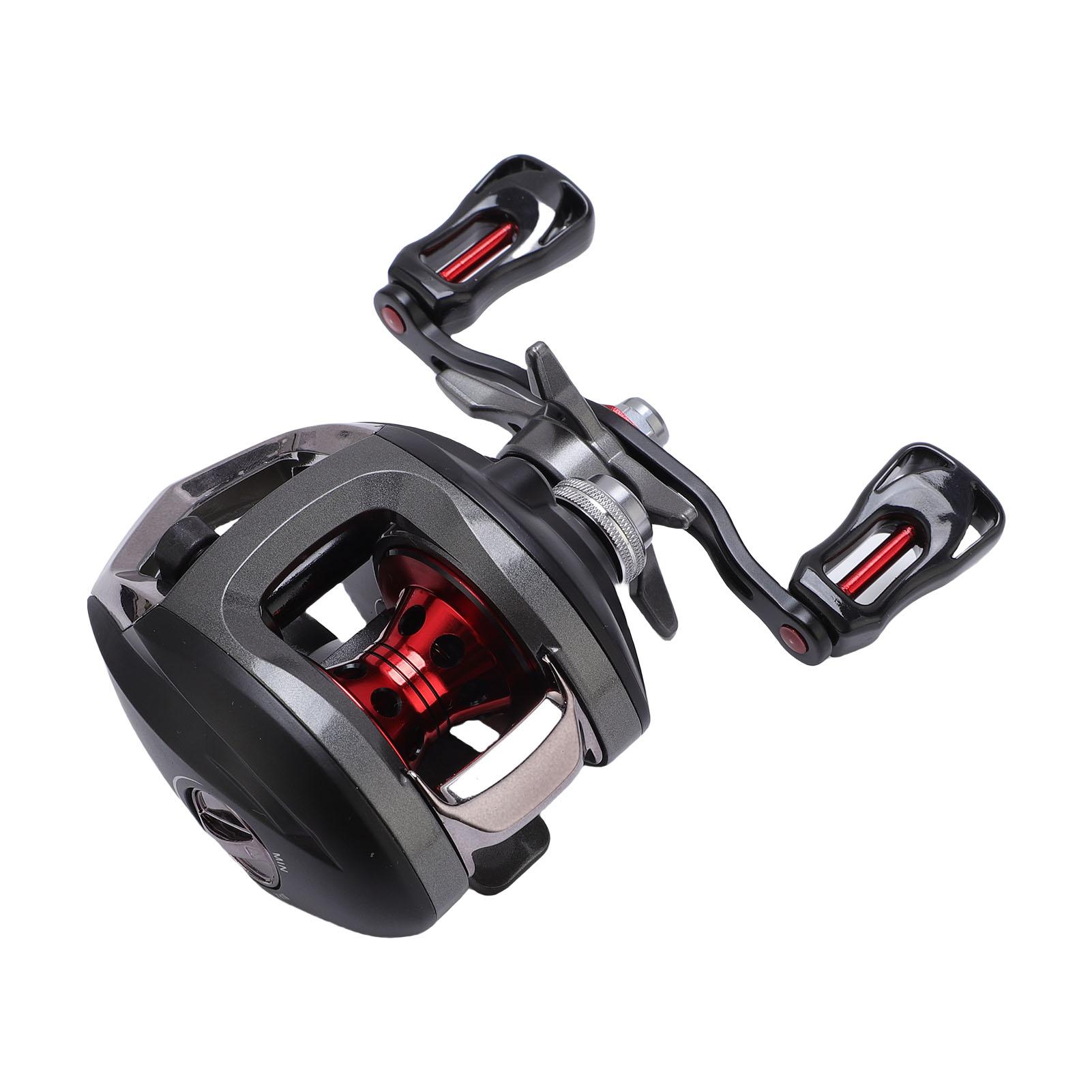 

Outdoor Baitcasting Reel Double Double Brake Right Hand Fishing Reel for Freshwater Saltwater 8KG Force 6.3:1 Gear Ratio