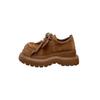 Leather All-inclusive Children's Muffin Thick Sole Heightening Small Women's Shoes Casual Single Shoes Kangaroo Shoes