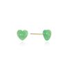 Green Onyx Heart Earrings LPTN3025T