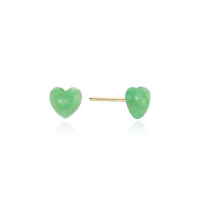 Green Onyx Heart Earrings LPTN3025T