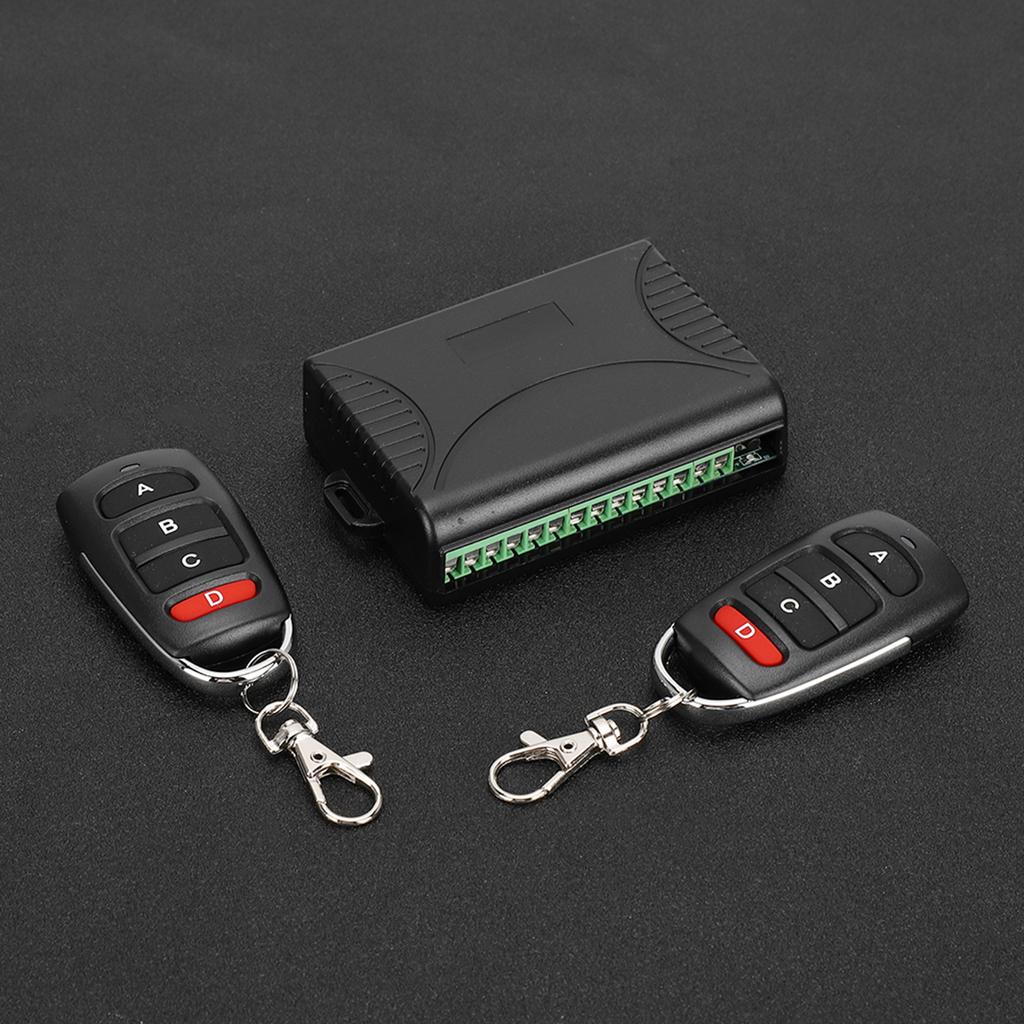 DC AC 7 36V 4 Channel Remote Control Switch Transmitter Receiver Set 4 Button Learning Code