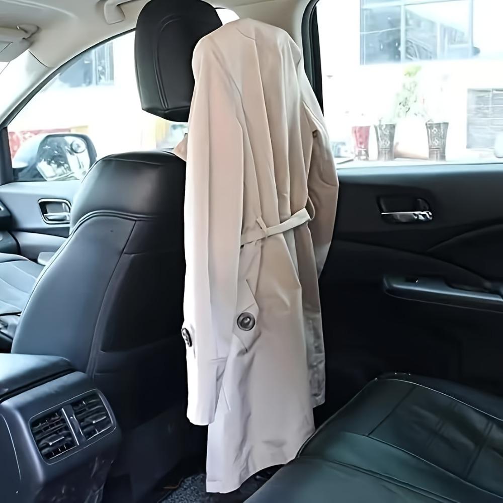 Universal Jacket Suit Coat Hanger Stainless Steel Back Seat Organizer Car Clothes Rack for Vehicle