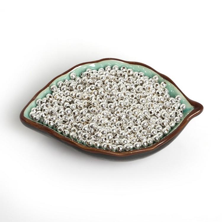 1000 Håndlagde Runde Mellomperler i Jern for DIY Hårspenner, Armbånd og Halskjede-tilbehør