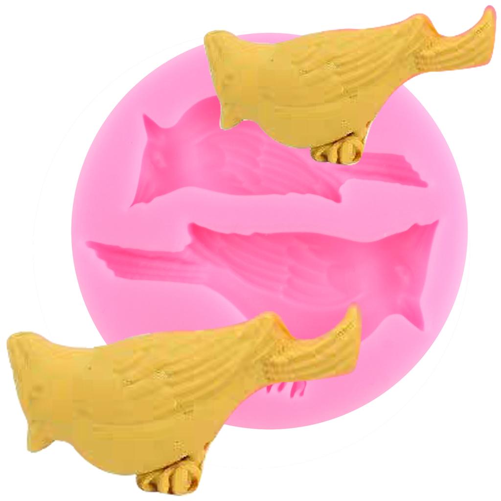 Lovely Bird Silicone Moulds Fondant Mould DIY Cake Decoration Chocolate Gumpaste Mould Cupcake Topper Candy Resin Clay Moulds