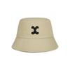 VARZAR VA Curved Patch Bucket Hat Beige
