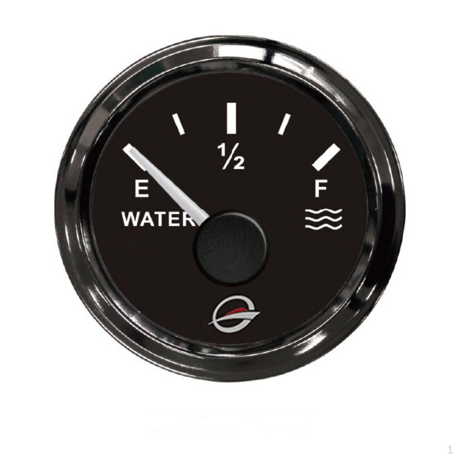 Marine Water Level Gauge Stainless Steel Bezel Waterproof Vehicle Instrument for