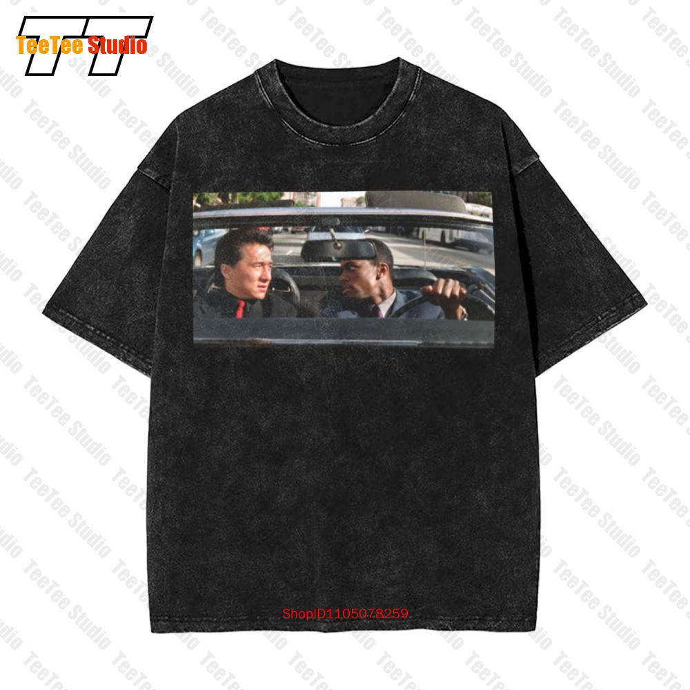 Jackie Chan Chris Tucker Movie Meme Lee Carter Vintage Oversized TShirt WP S
