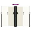 Vidaxl Foldable Side Awning for Terrace, Cream, 180 X 600 Cm