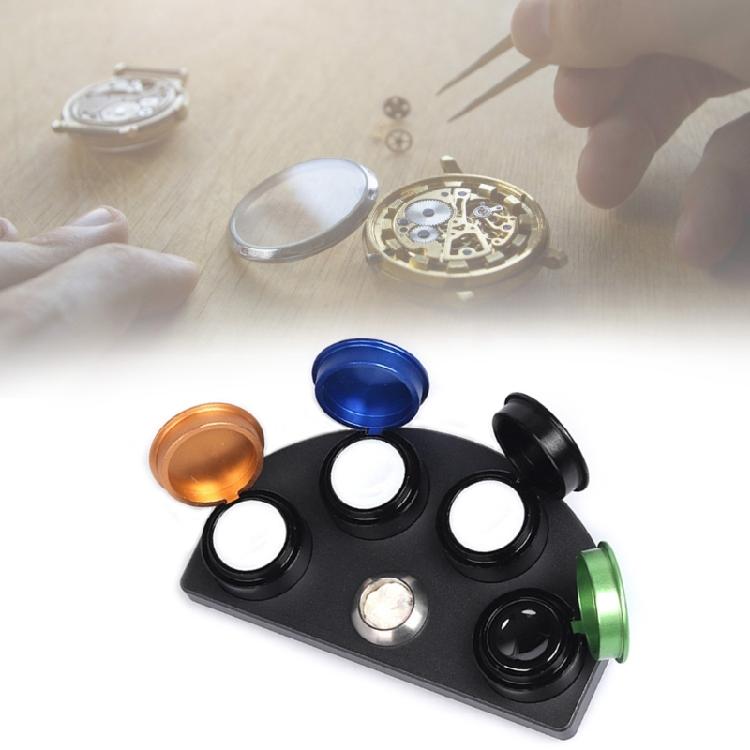 Watch Repair Kits 4/5 Dish Watch Oiler Grease Dish Watch Oil Container Tool with Stand for Watchmaker Maintenance Tasks