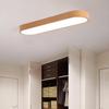 Minimalist Wood Grain LED Ceiling Lamp