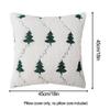 Para cama para sala de estar decoração de natal travesseiro árvore de natal fronha aconchegante noites quadradas capa de almofada