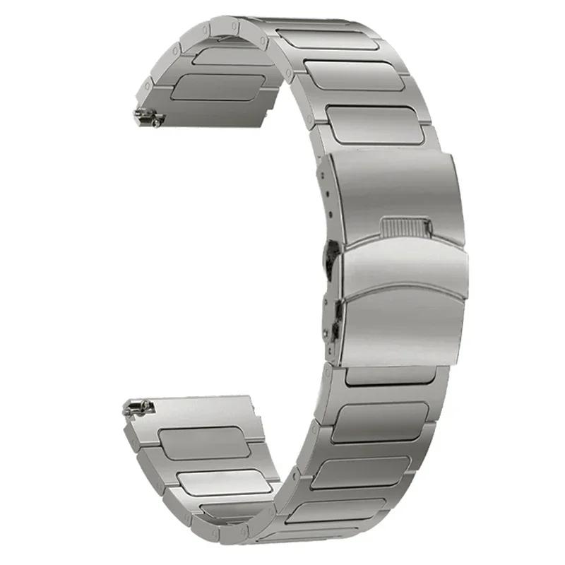 

22-мм титановий металевий ремінець для Amazfit Balance GTR 4/3/2 Розкішний бізнес-браслет для Huawei Watch 4 Pro/3 Pro/GT4 46 мм/Ultimate 22mm