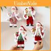 Roztomilá vánoční ozdoba Santa Claus s hudebními nástroji, rekvizity pro vánoční výzdobu a výlohy