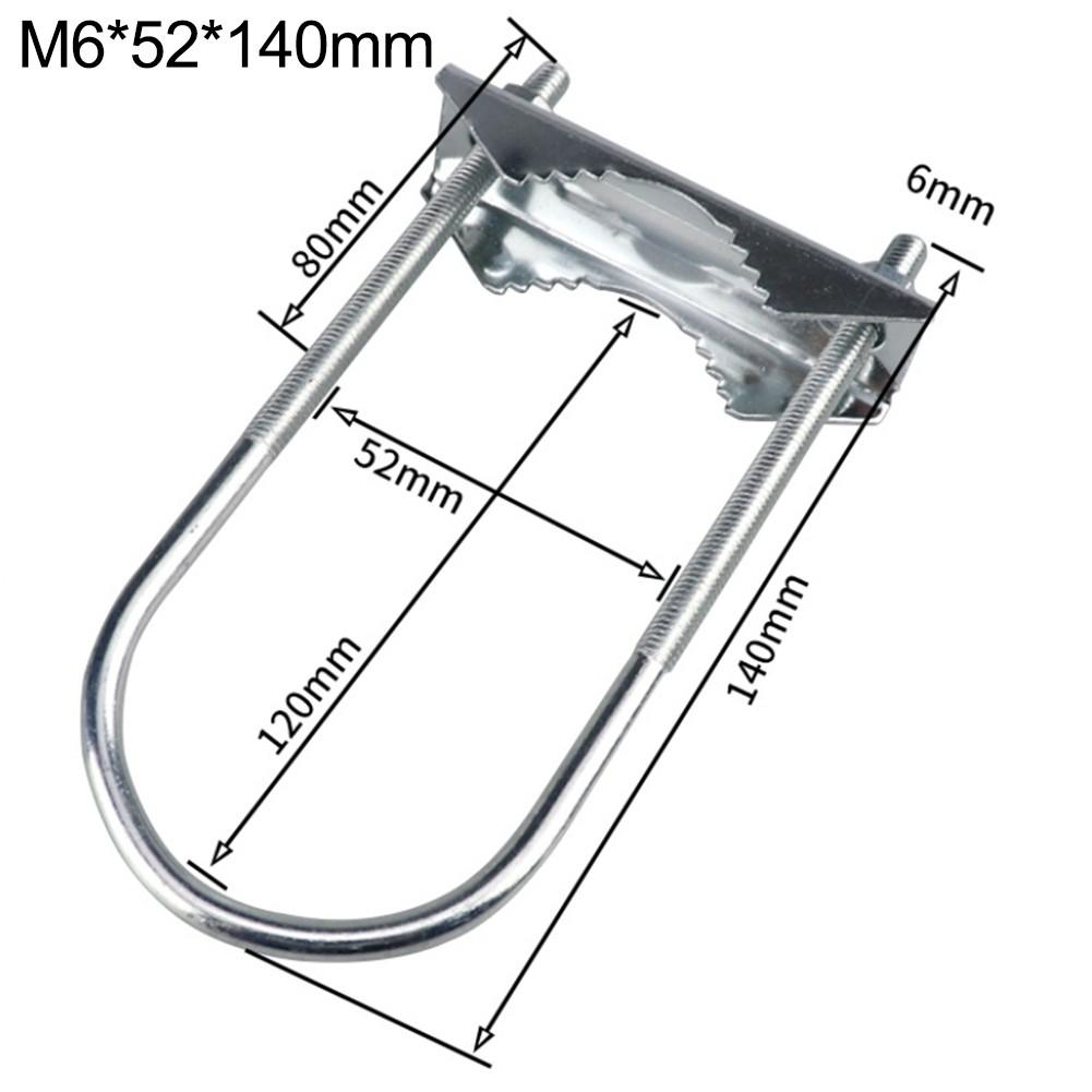Antenna Mounting Clamp Heavy Duty Mast Clamp Electroplated Finish