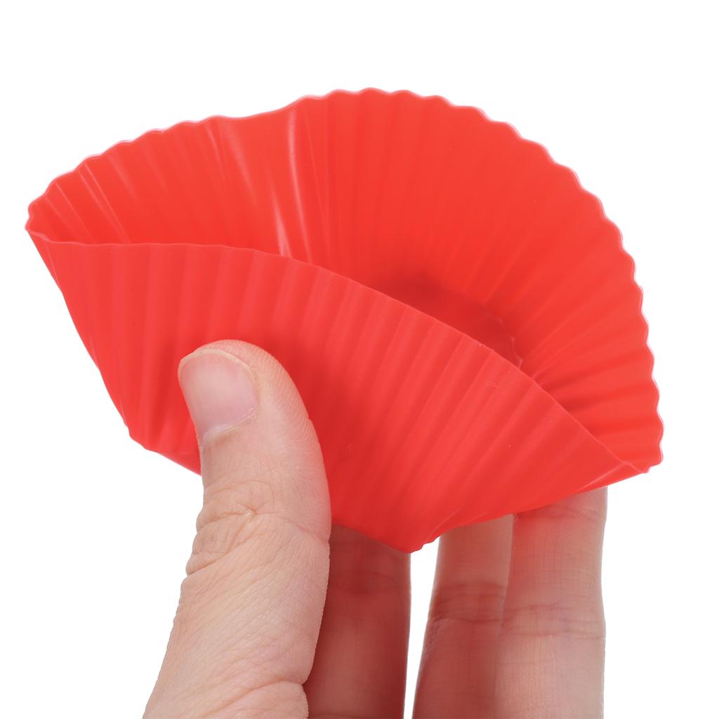 18pcs Heart Reusable Silicone Cupcake Liners Silicone Cake Mold Muffin Cupcake Baking Molds for Wedding Birthday Party