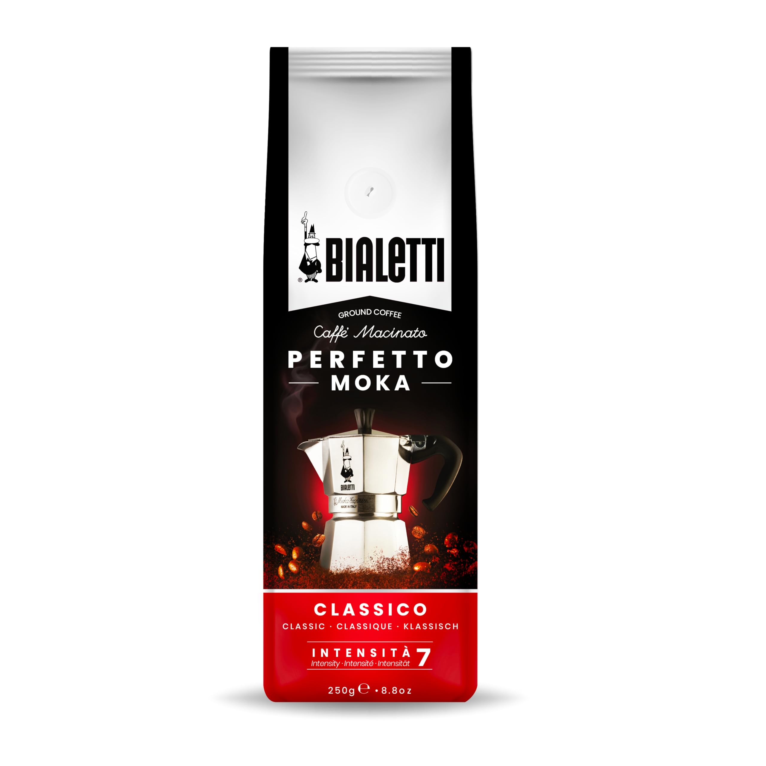 

Bialetti Perfetto Mocha Classico (Порошок мелкого помола 250г) Итальянский кофе Эспрессо Кофе в зернах