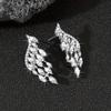 Korean Style Angel Wing Stud Earrings: Elegant and Versatile Design for Women