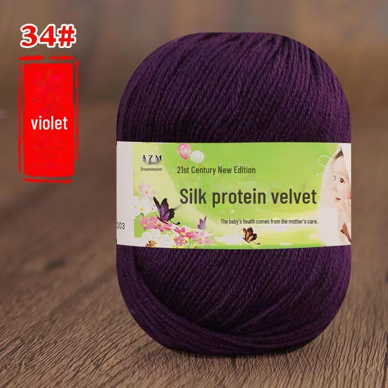 Детская пряжа из 6 нитей для ручной вязки свитеров, кукол, шарфов, тапочек.. Акриловый материал. null