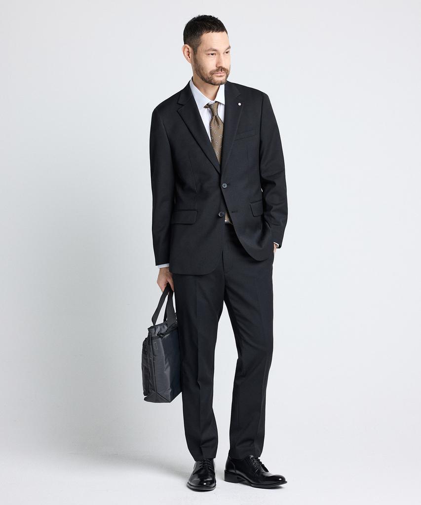 STCO Wool Four-Way Stretch All-Season Essential Formal Pants_Black (Slim Fit)_Ssluz11Ssb