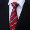 Tie Men'S Dress Business Korean Groom Wedding Women'S Red And Black Tie Narrow 8.5Cm Stripe British Style