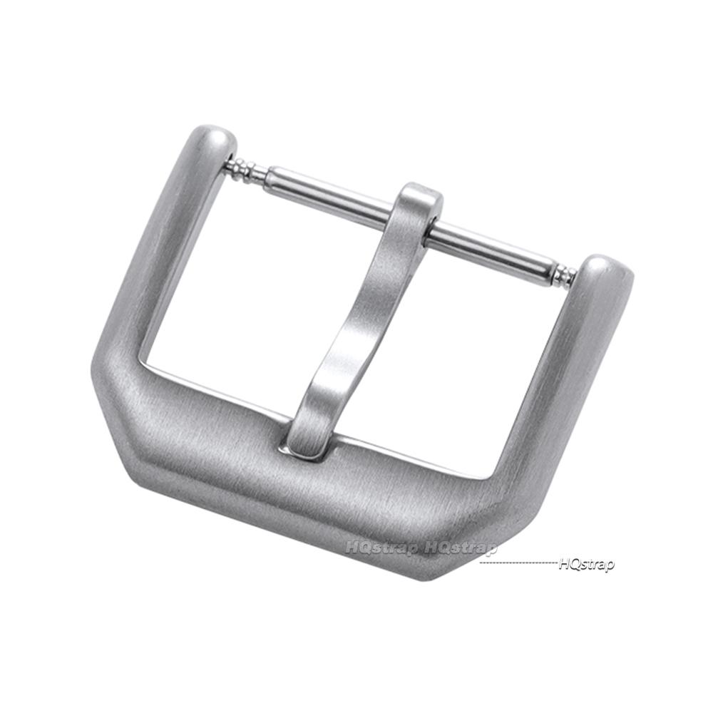Brushed Stainless Steel Watch Pin Buckle 16mm 18mm 20mm Silver Gold Black Buckles for Leather Watch Band Strap Clasp Accessories