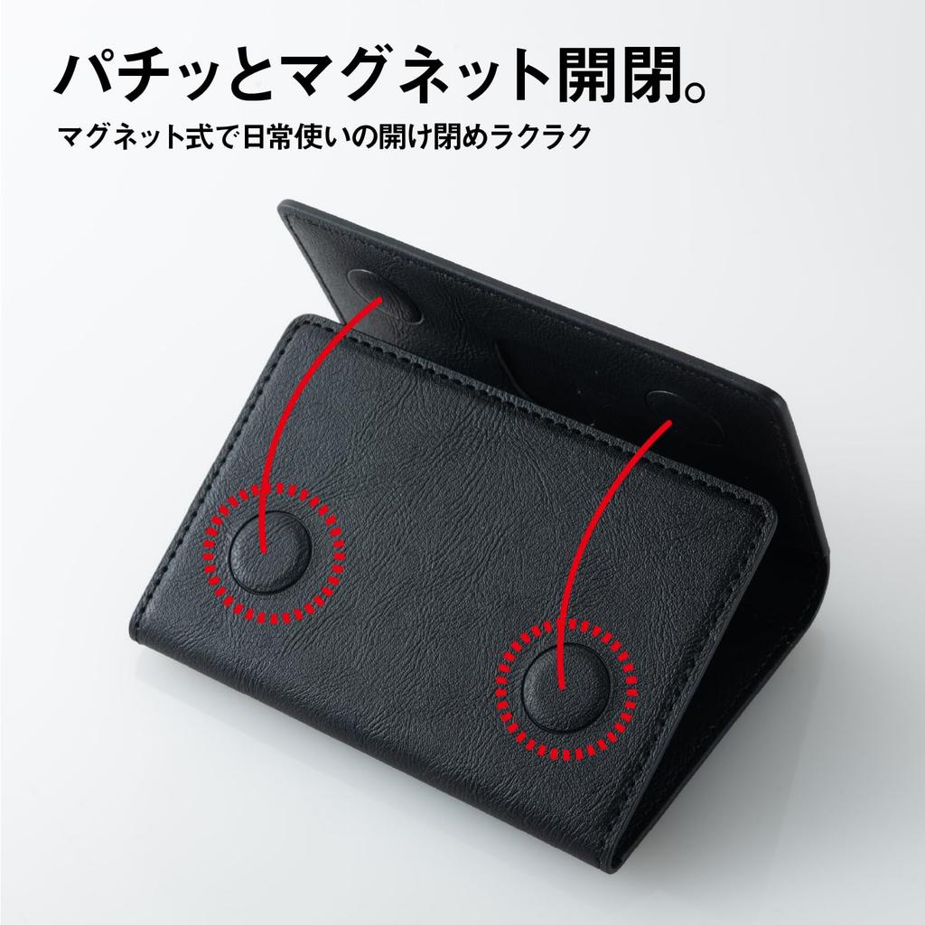 MagSafe Card Case Up To 6 Cards and Magnetic with Stand Premium Slim and Compatible with iPhone Japanese and [enique] [Holds Bills] Tri-Fold Function,