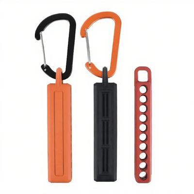 Screwdriver Bit Holder with Carabiner Screwdriver Bit Storage Organizer Plastic Drill Bits Storage Case for Workers